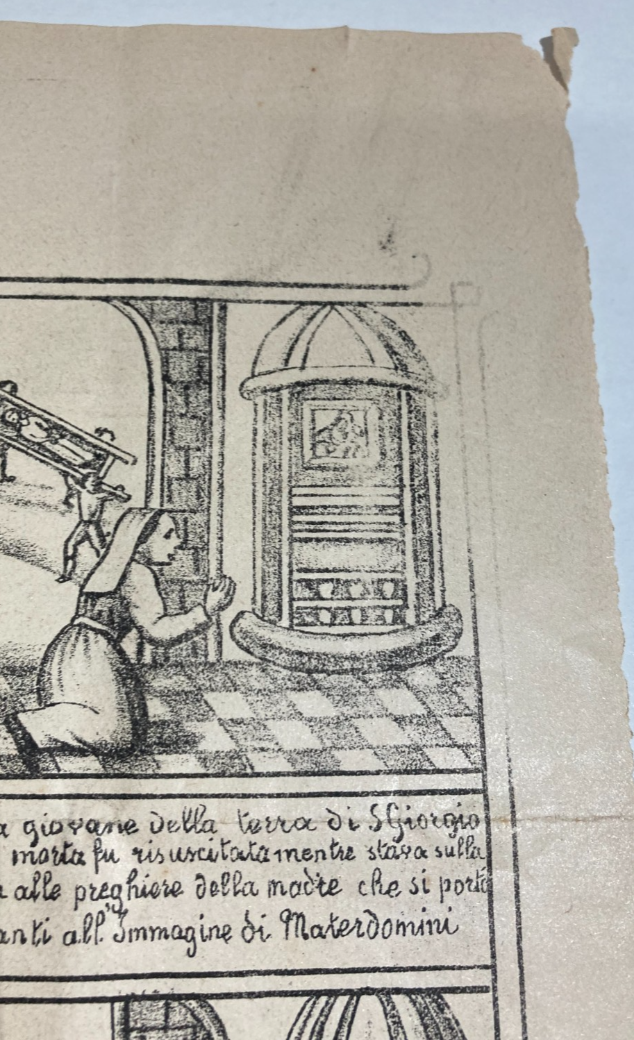 Rinaldini: Stampa Popolare Devozionale Della Madonna Di Materdomini, Nocera