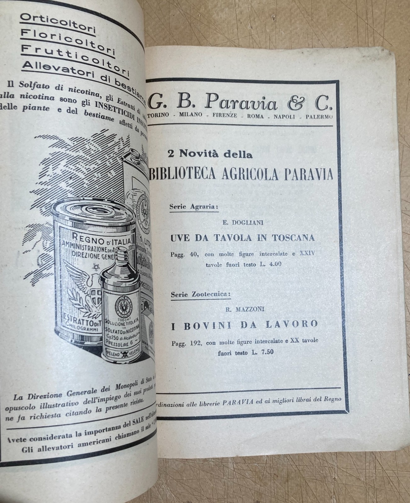 Agricoltura, Economia Agraria, Bonifiche, Valdichiana. Rivista La Terra, 1933