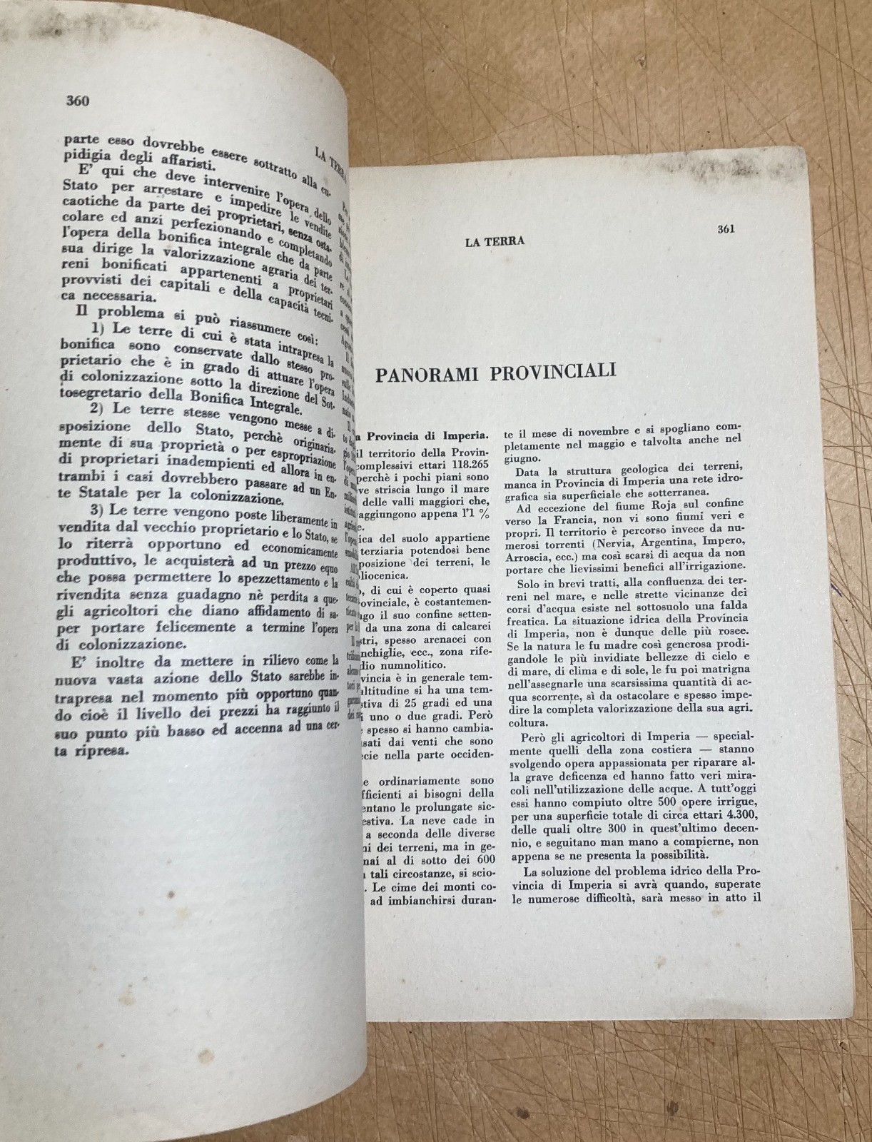 Agricoltura, Economia Agraria, Bonifiche, Valdichiana. Rivista La Terra, 1933