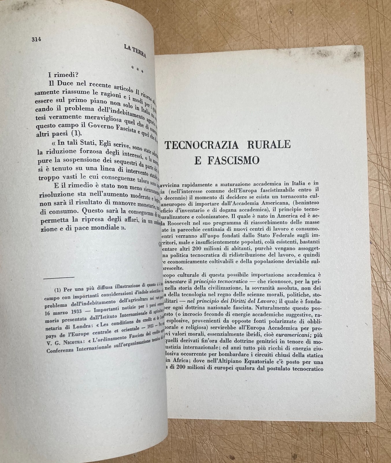Agricoltura, Economia Agraria, Bonifiche, Valdichiana. Rivista La Terra, 1933