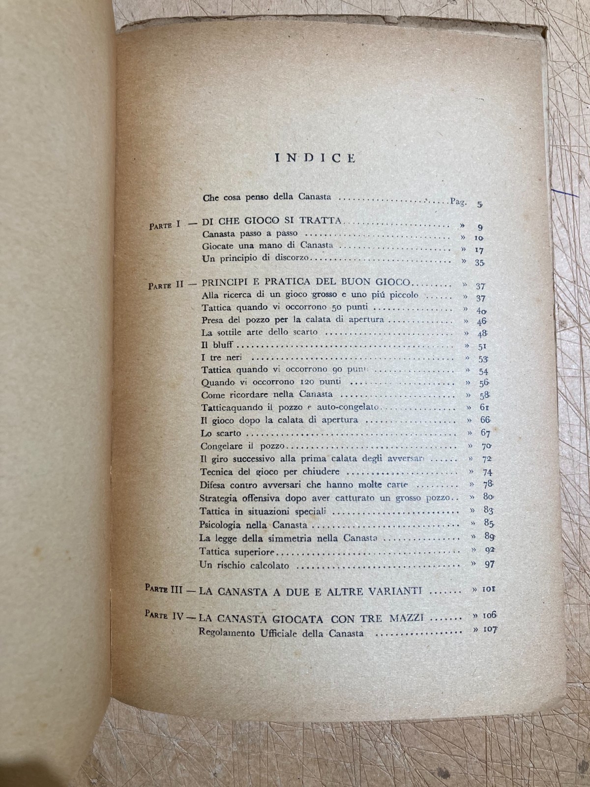 Giochi Di Società: Canasta. Edizione d'Epoca. Corticelli, Culbertson, Peracchi. 1951