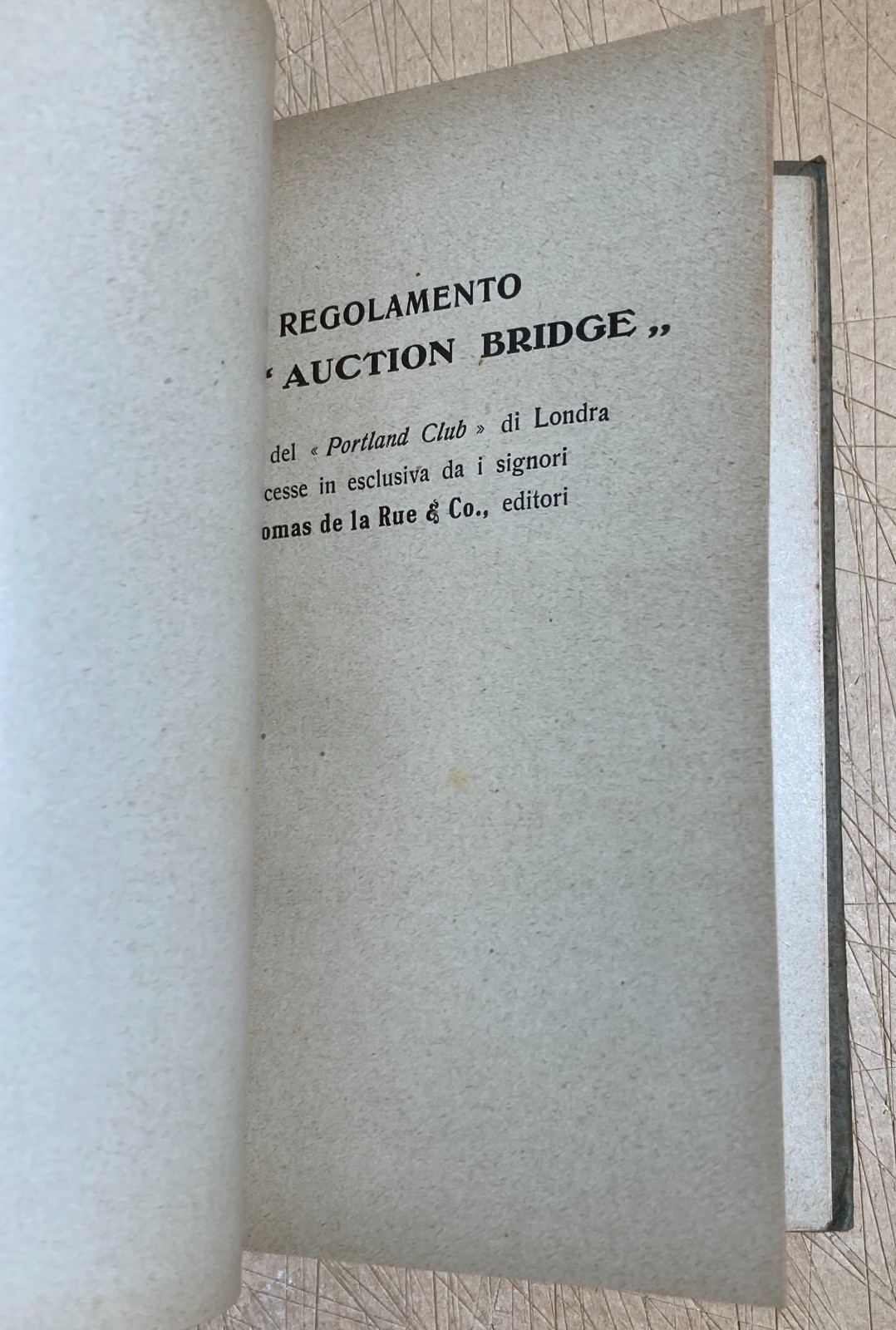 Giochi Di Società. Bridge Contratto. Portland Club. Edizione Corticelli. Whitehead.