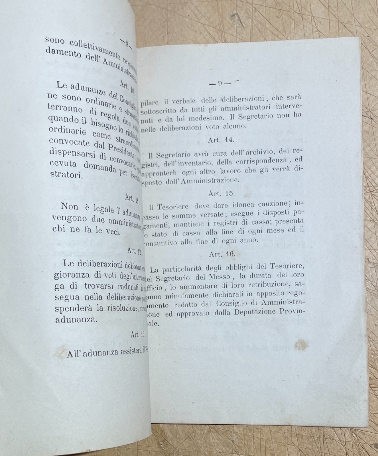 Statuto Della Cassa Di Prestanze Agrarie Di Ariano Di Puglia, 1886