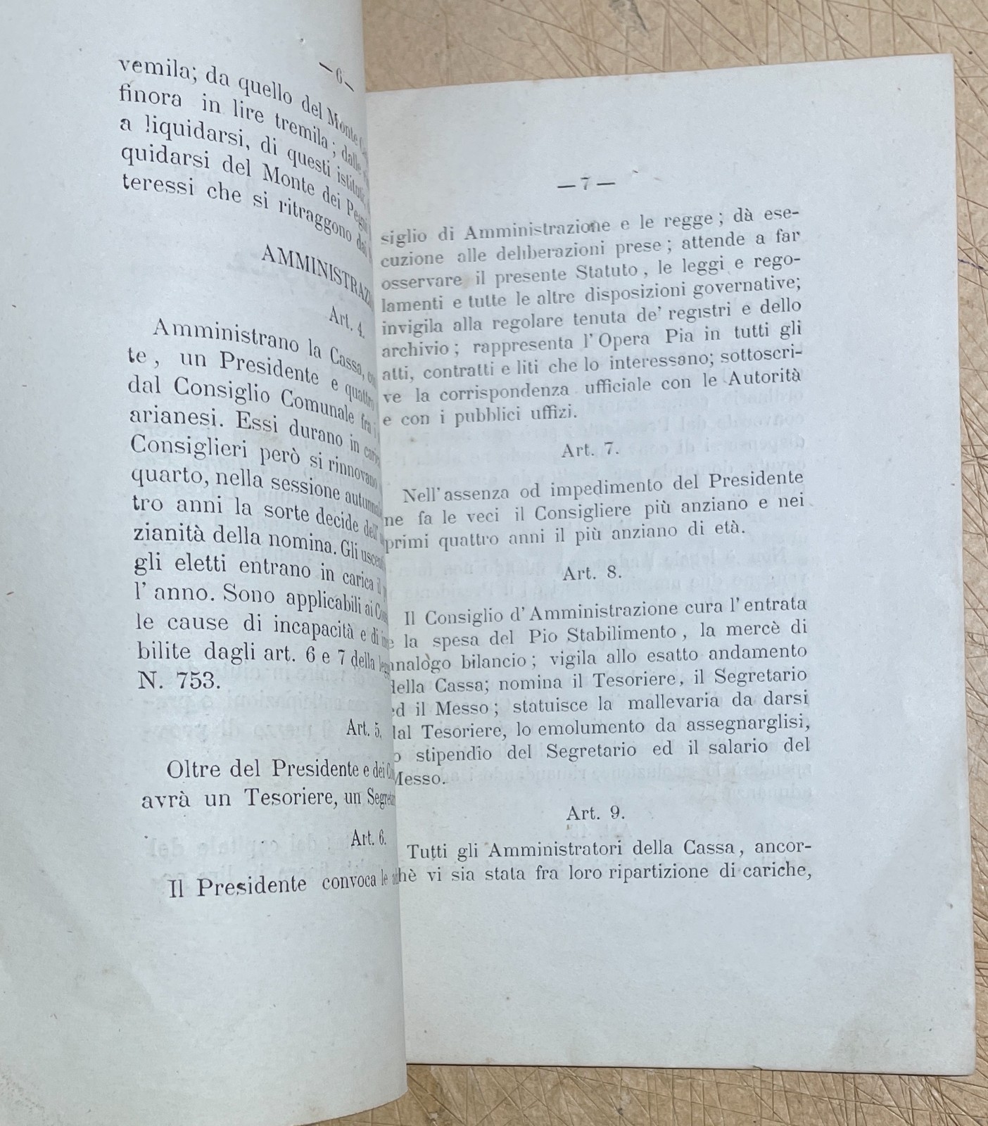 Statuto Della Cassa Di Prestanze Agrarie Di Ariano Di Puglia, 1886