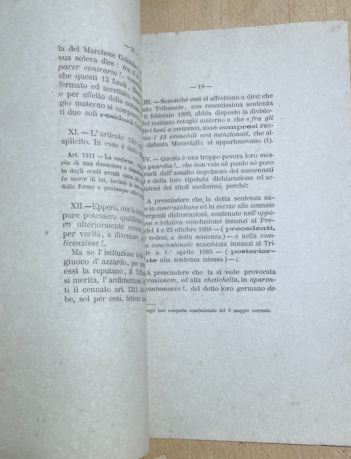 Irpinia, Ariano, Casalbore: Giuridica, Economia, Banca Agricola, Rulli, Pisapia, Ciccone
