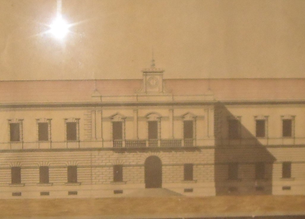 Orazio Santalucia: Raro Progetto Architettonico d'Epoca Per Edificio Pubblico (Bari, Puglia)