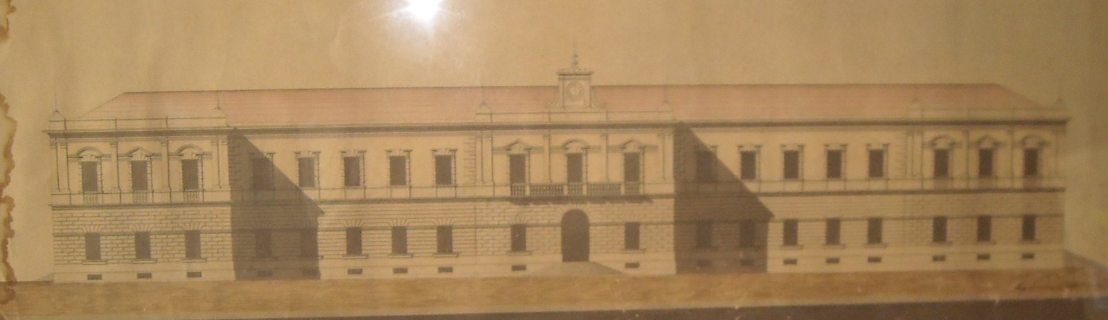 Orazio Santalucia: Raro Progetto Architettonico d'Epoca Per Edificio Pubblico (Bari, Puglia)