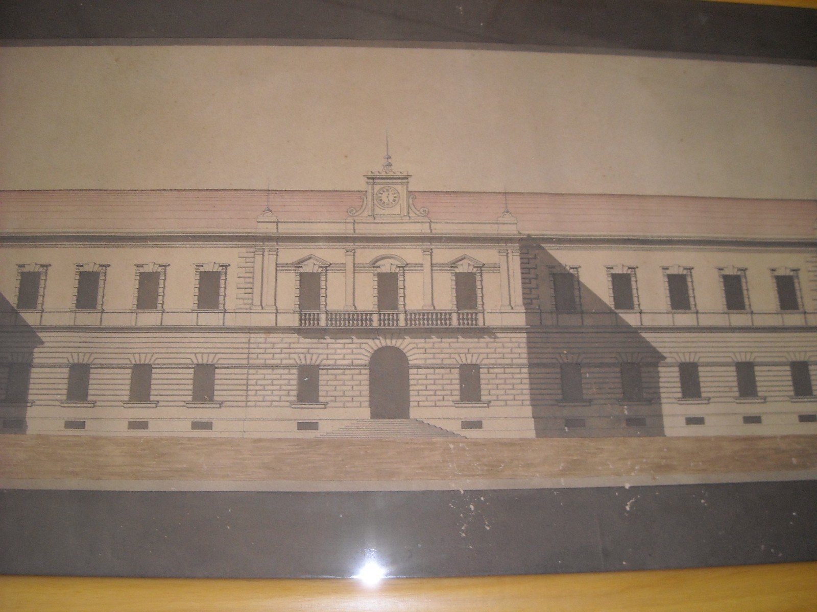 Orazio Santalucia: Raro Progetto Architettonico d'Epoca Per Edificio Pubblico (Bari, Puglia)