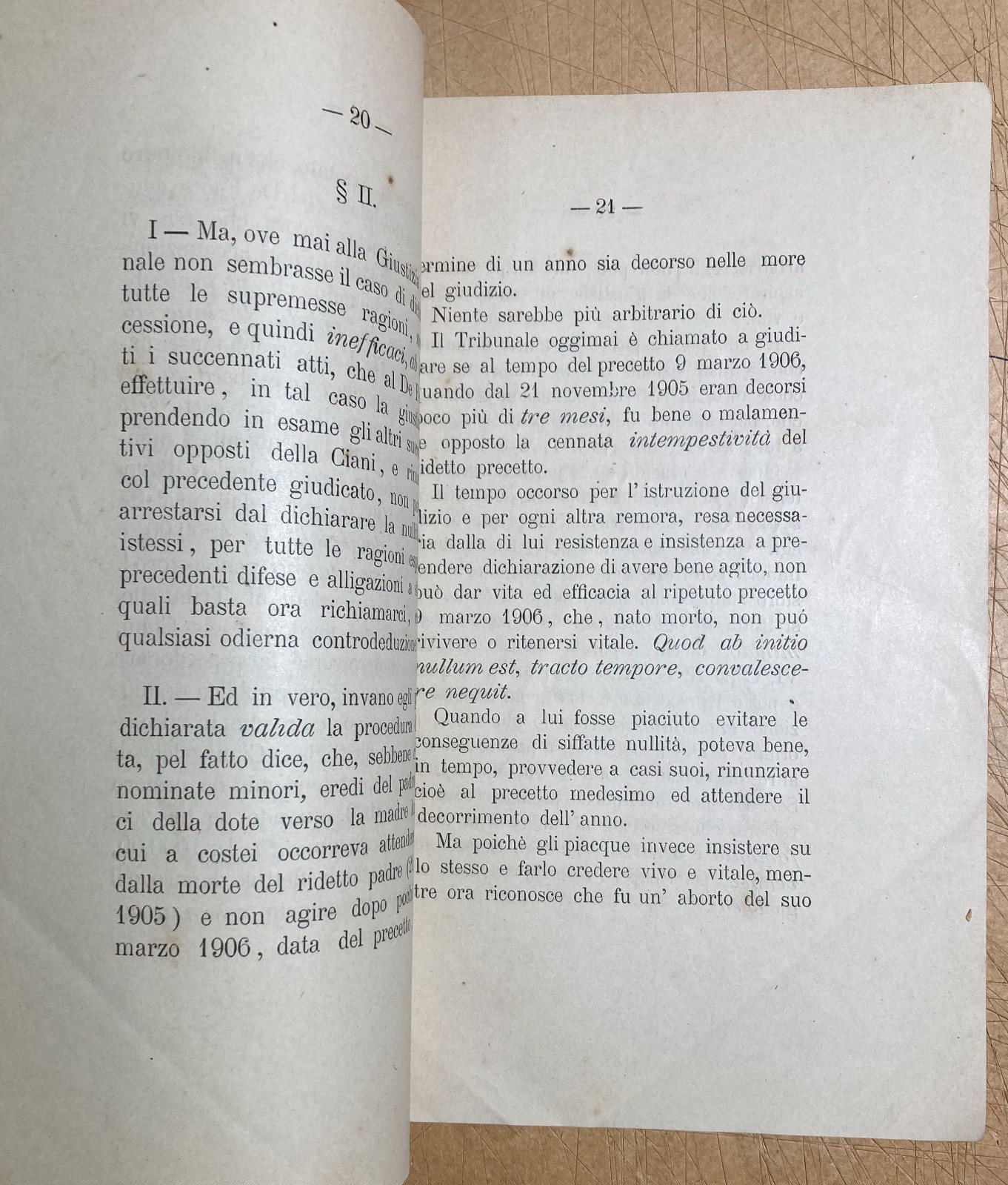 Campania, Irpinia, Ariano: Giuridica   Pisapia, Ciani Contro De Feo E De Rogatis (1907)