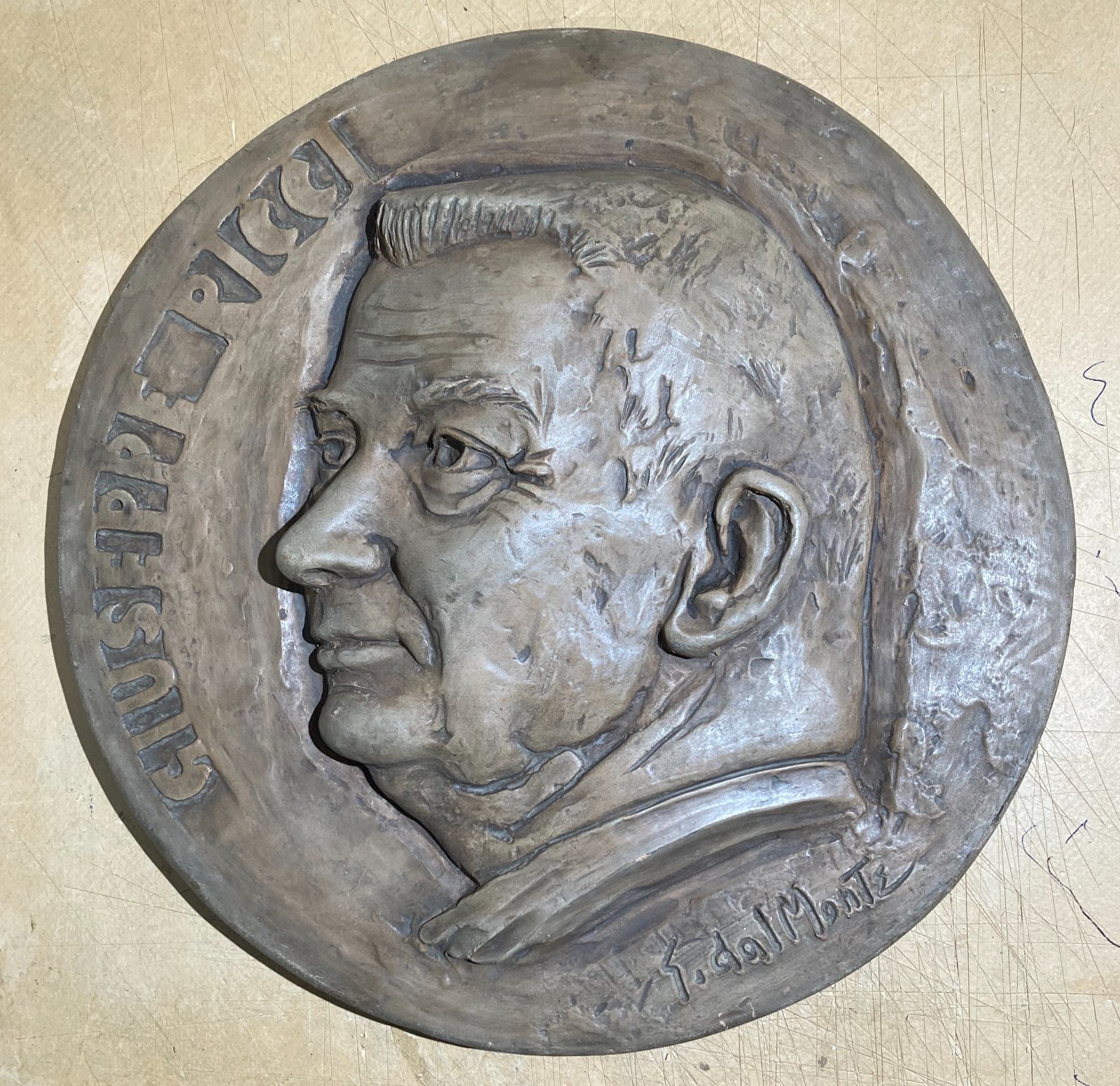 Artistico Ritratto Di Giuseppe Ricci, Scultura In Terracotta Di Gaetano Dal Monte (Faenza)