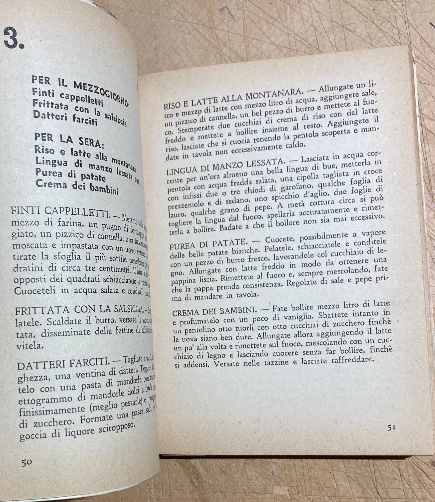 Cucina: Economia A Tavola, Liste Giornaliere E Ricettario
