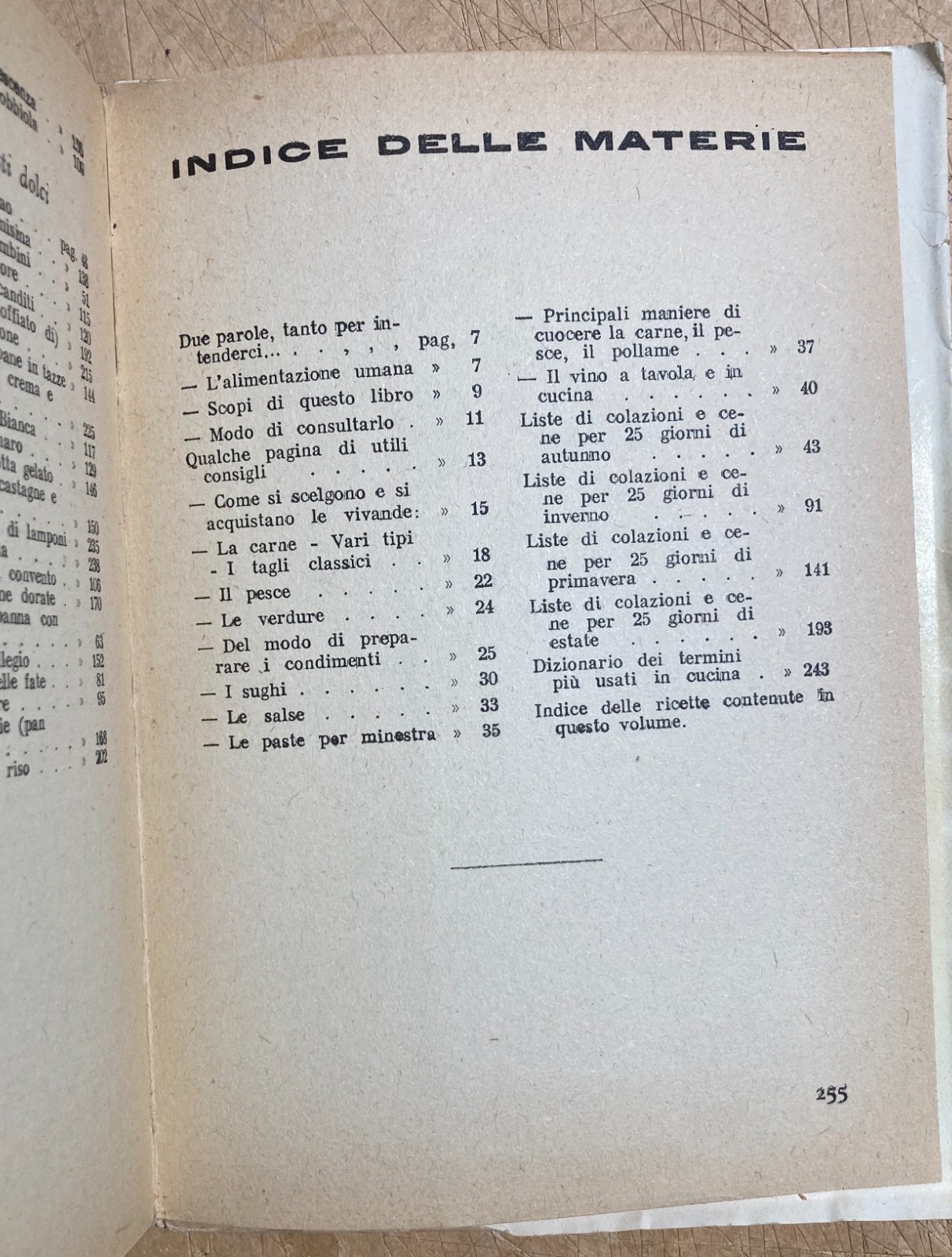 Cucina: Economia A Tavola, Liste Giornaliere E Ricettario