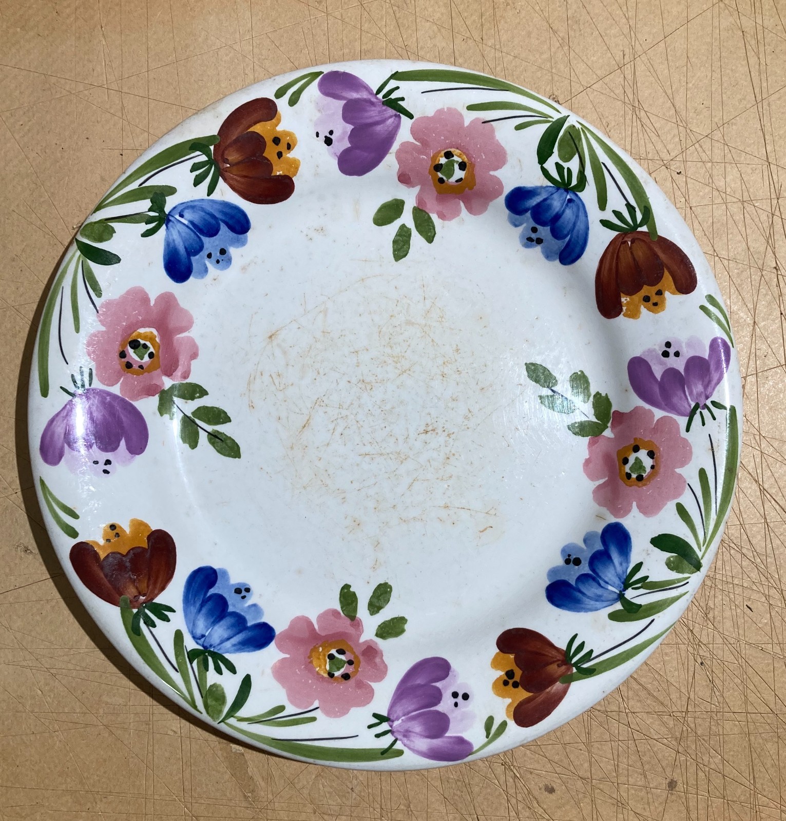 Richard Ginori   Mondovì   Antica Ceramica Floreale   Marchio Araldico   Piatto Piano