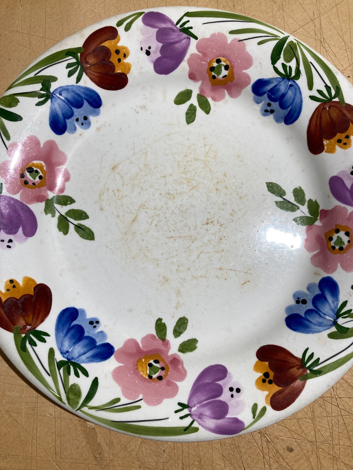 Richard Ginori   Mondovì   Antica Ceramica Floreale   Marchio Araldico   Piatto Piano
