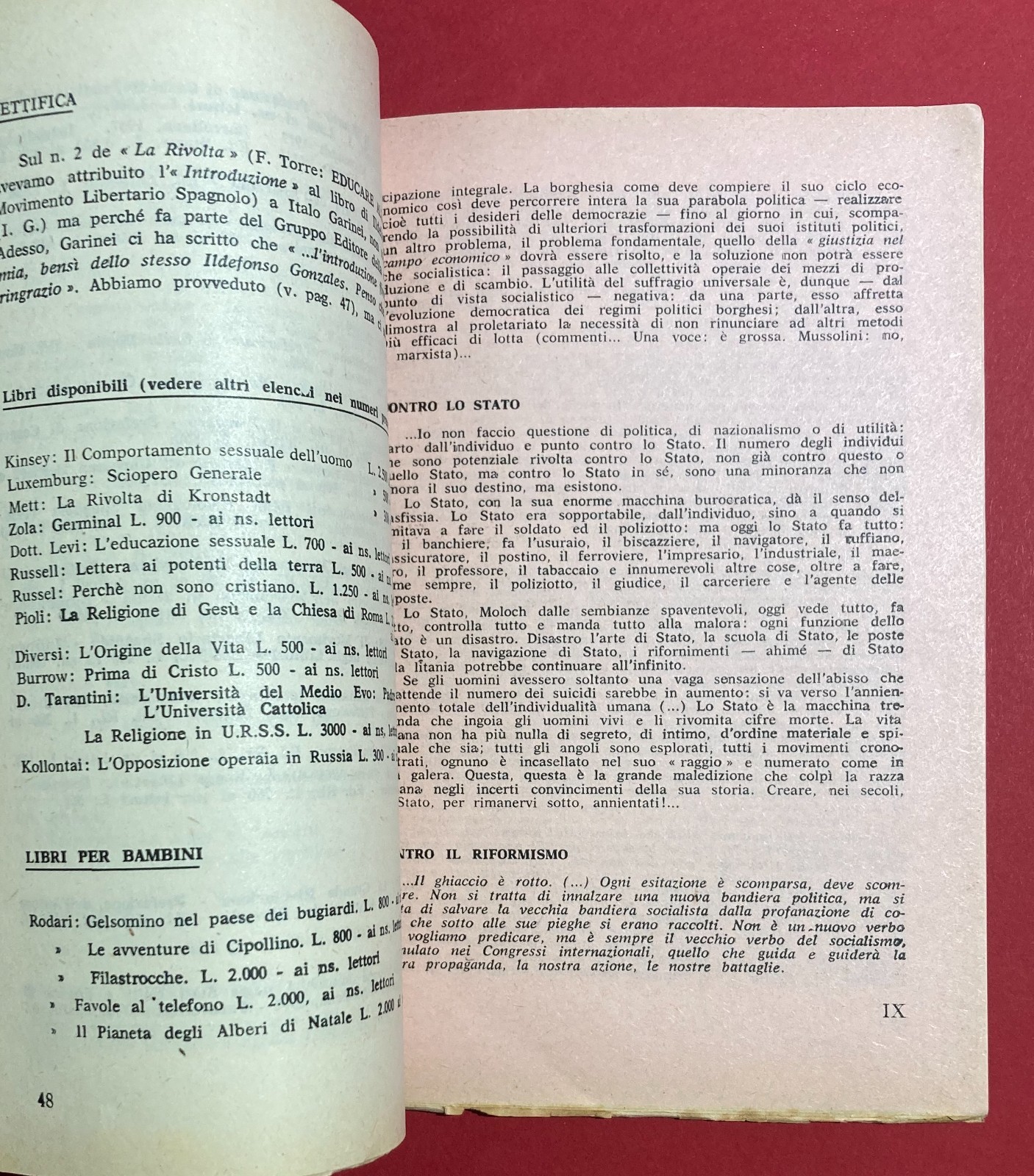 Satira, Fascismo, Mussolini, Propaganda Atea Antireligiosa. Sicilia, Ragusa, 1964