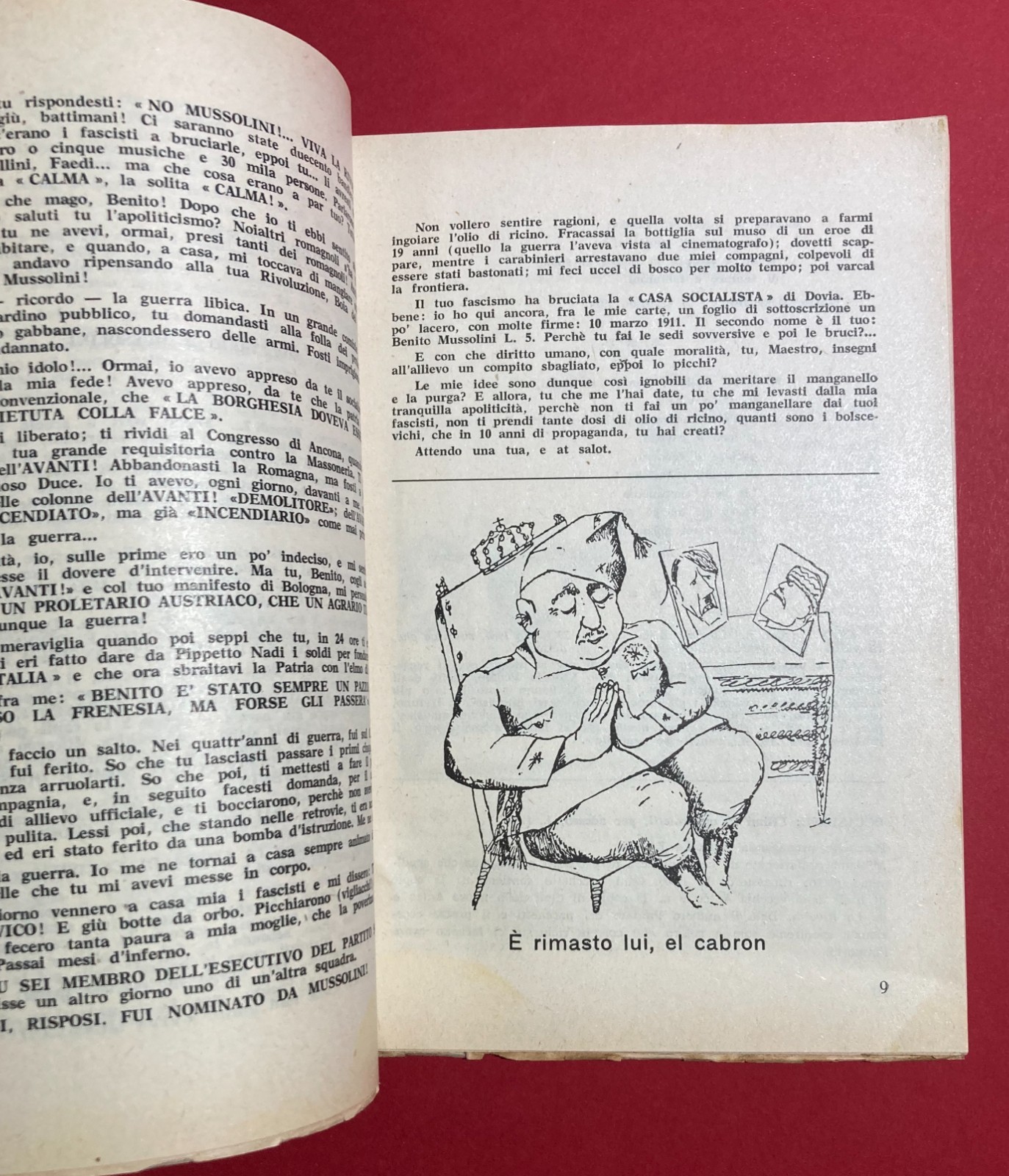 Satira, Fascismo, Mussolini, Propaganda Atea Antireligiosa. Sicilia, Ragusa, 1964