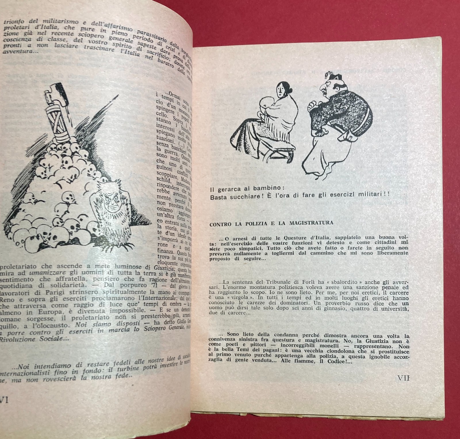 Satira, Fascismo, Mussolini, Propaganda Atea Antireligiosa. Sicilia, Ragusa, 1964