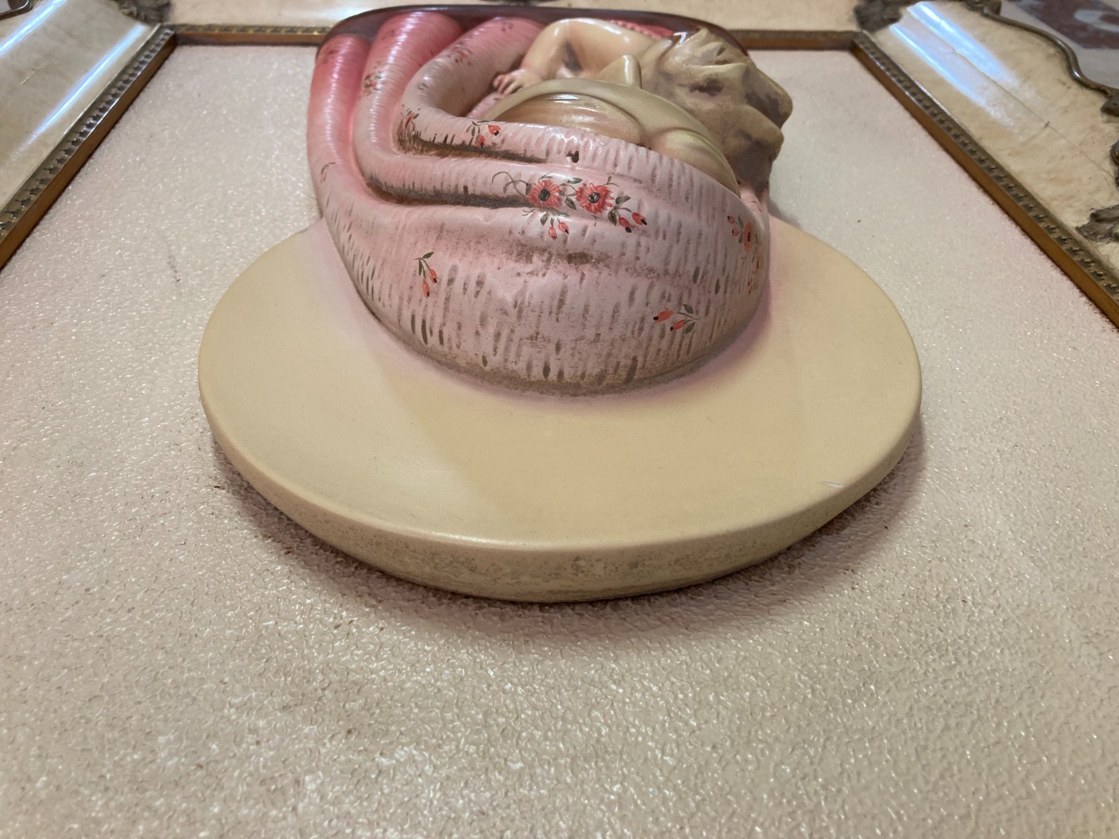 Pannello Policromo Devozionale: Madonna Con Bambino (scultura)