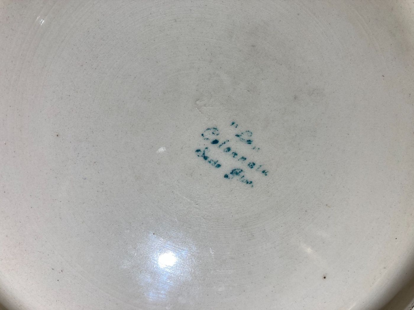 Veduta Marina Con Barche   Piatto In Ceramica Colonnata   Firmato