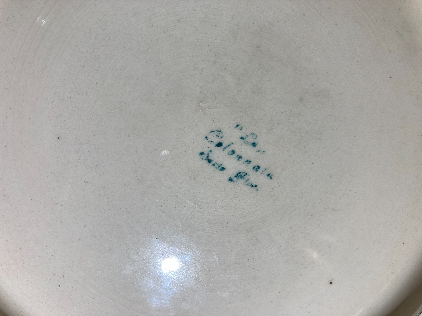 Veduta Marina Con Barche   Piatto In Ceramica Colonnata   Firmato