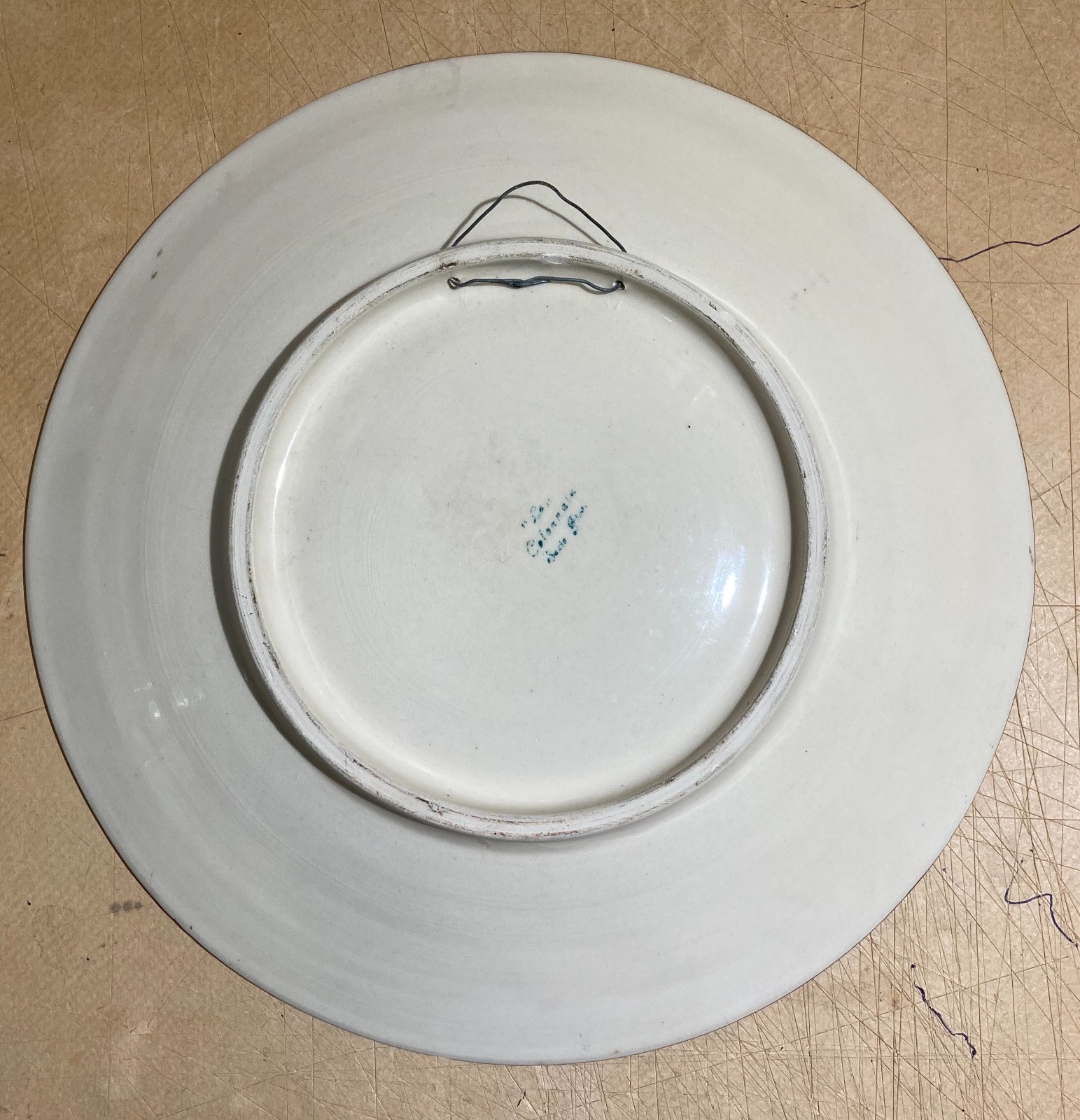 Veduta Marina Con Barche   Piatto In Ceramica Colonnata   Firmato