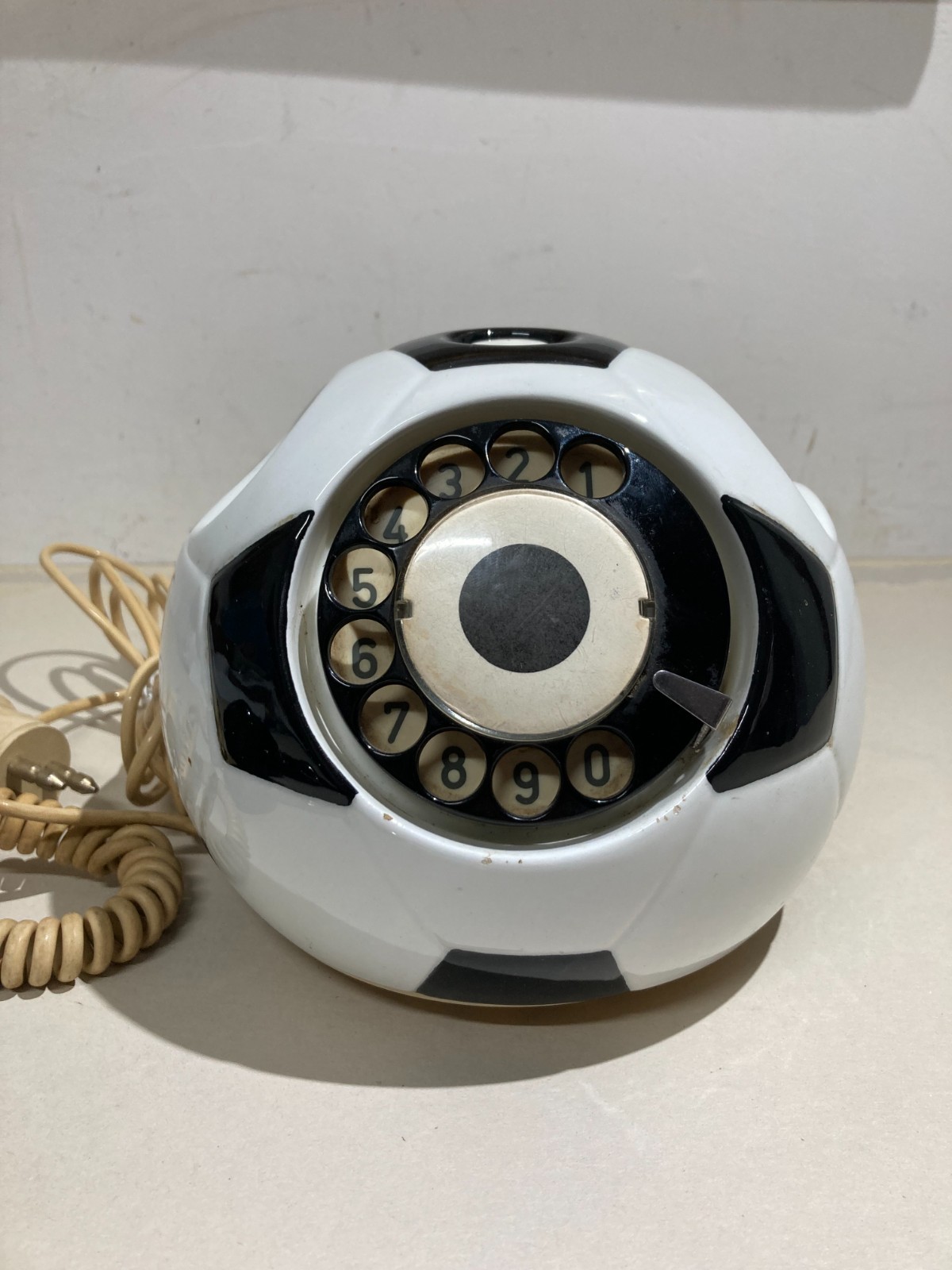 Collezionismo Sportivo, Calcio, Juventus: Telefono A Forma Di Pallone Decorativo