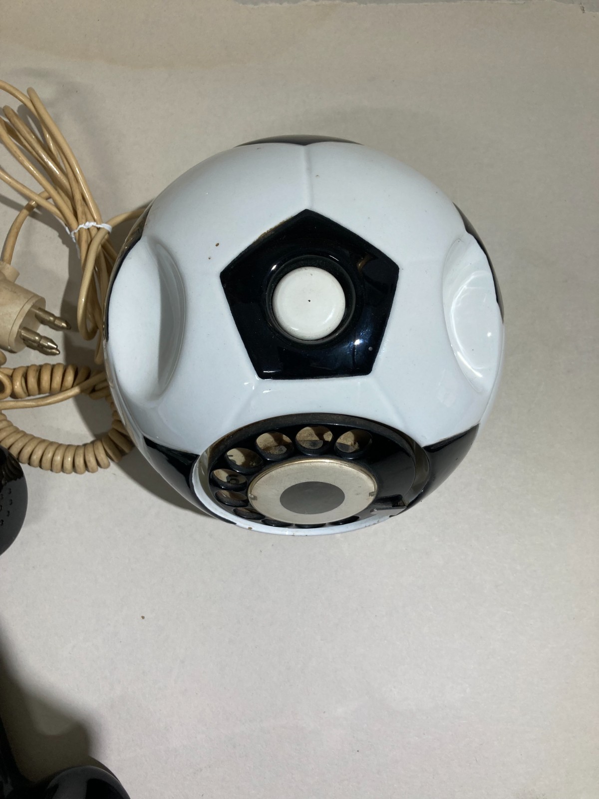 Collezionismo Sportivo, Calcio, Juventus: Telefono A Forma Di Pallone Decorativo