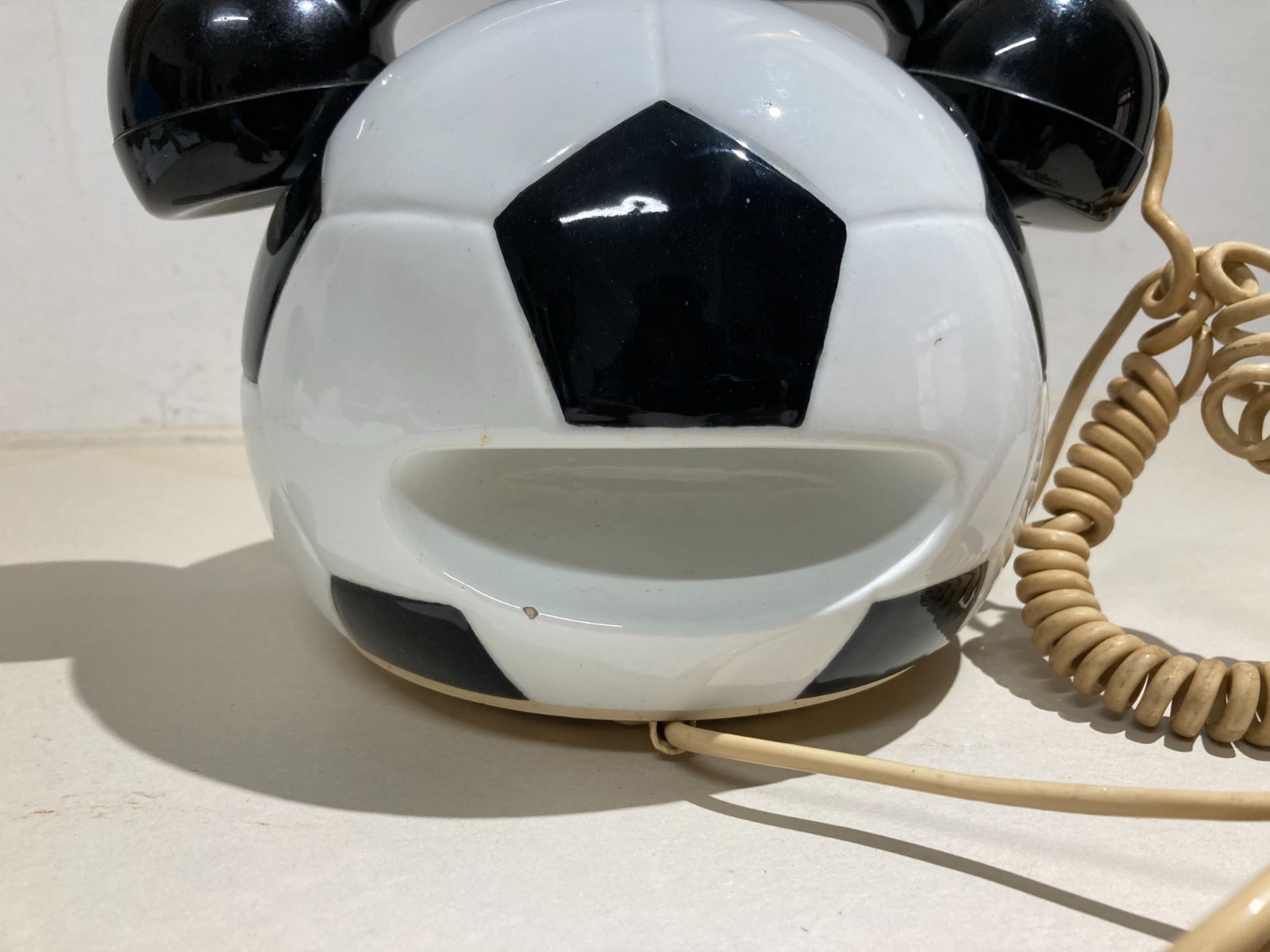 Collezionismo Sportivo, Calcio, Juventus: Telefono A Forma Di Pallone Decorativo