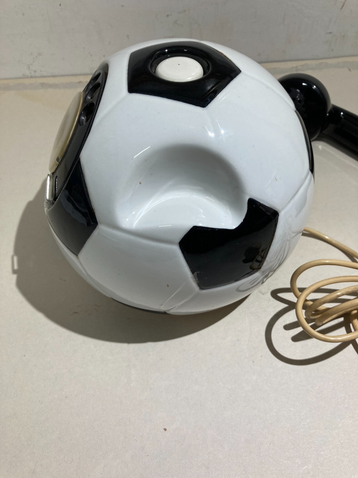 Collezionismo Sportivo, Calcio, Juventus: Telefono A Forma Di Pallone Decorativo