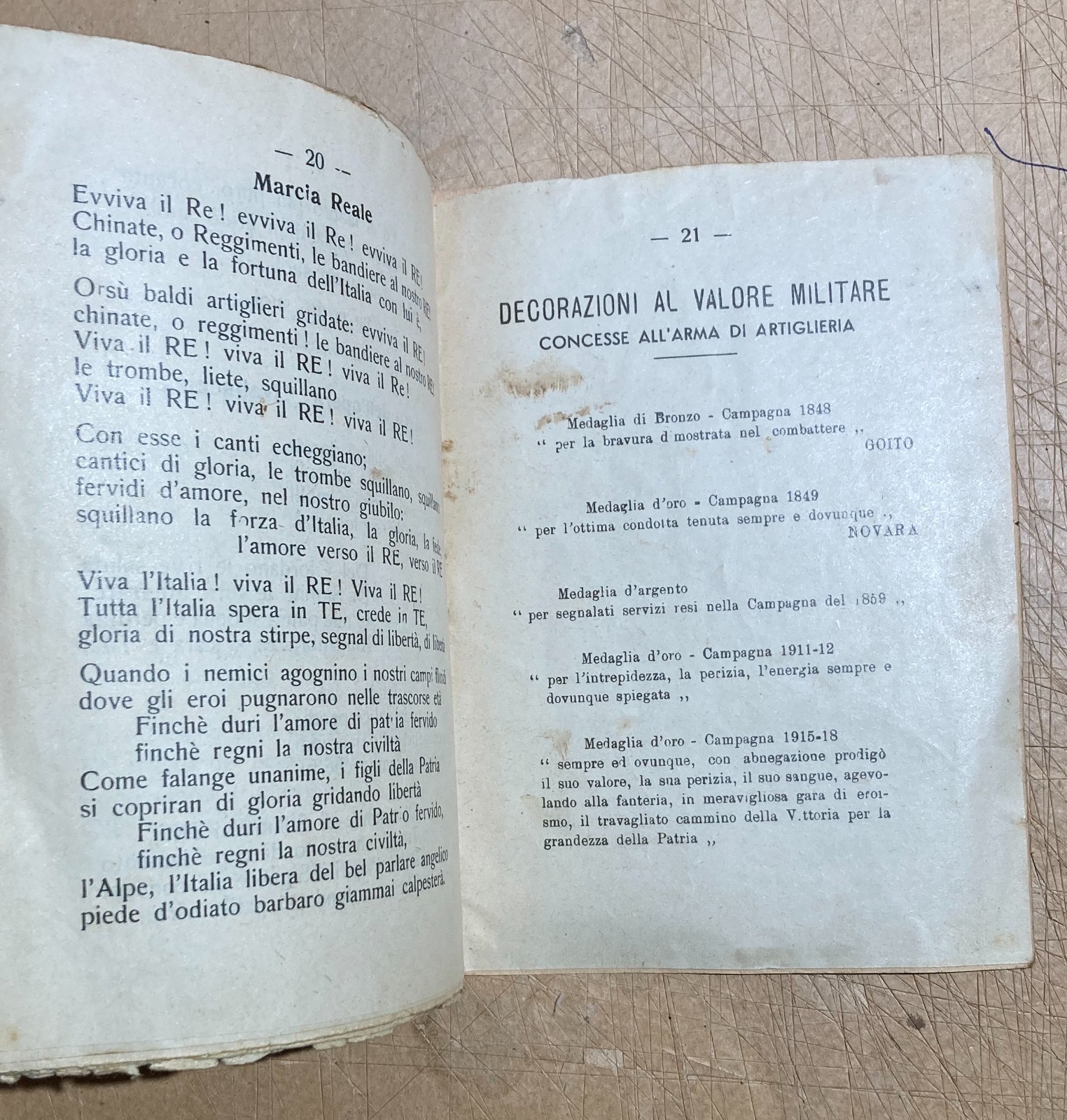 Militaria, Artiglieria Sabaudo, Sardegna, Cagliari, Fascismo, Inni Patriottici