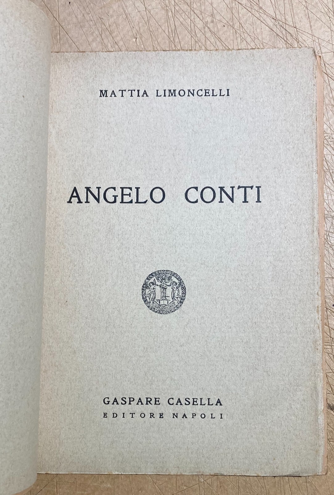 Mattia Limoncelli, Angelo Conti   Ricordo Biografico Con Dedica Autografa
