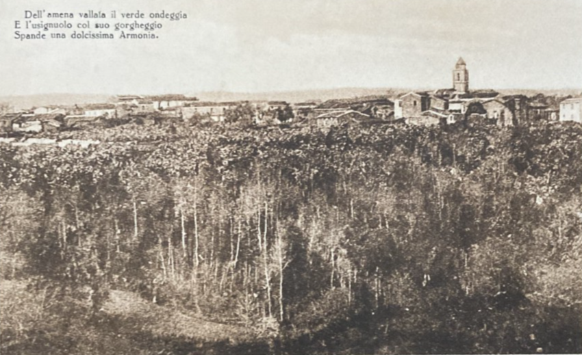 Sardegna, Norbello: Antica Veduta Panoramica