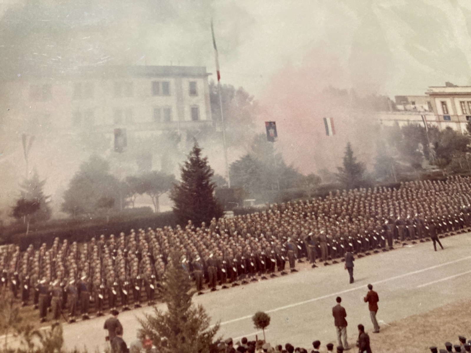 Puglia, Salento, Lecce: Fotografia d'Epoca Della Parata Militare, Fotografo Carlino