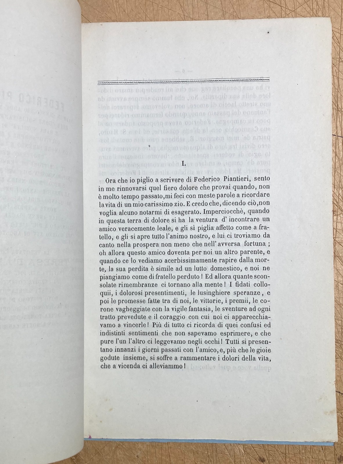 Prose E Versi In Morte Di Federico Piantieri Campania, Cilento, Sicilia
