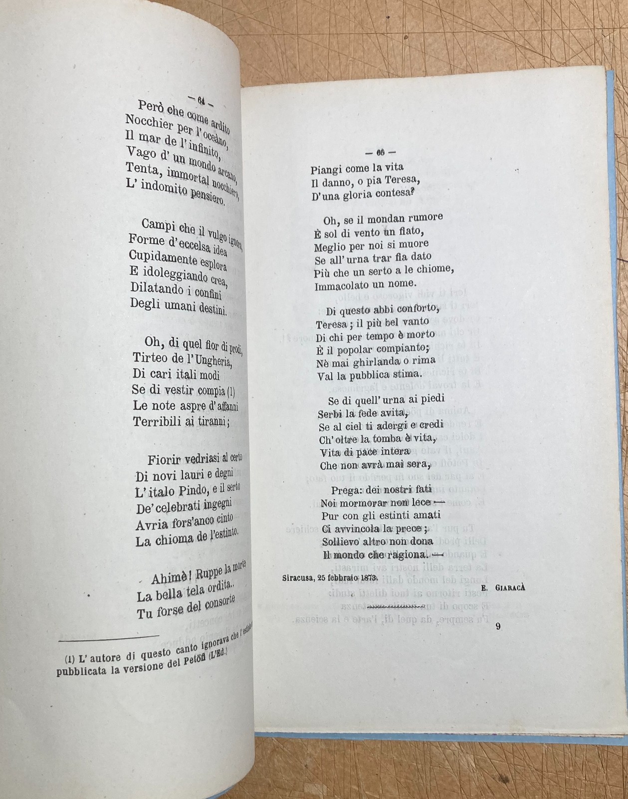 Prose E Versi In Morte Di Federico Piantieri Campania, Cilento, Sicilia