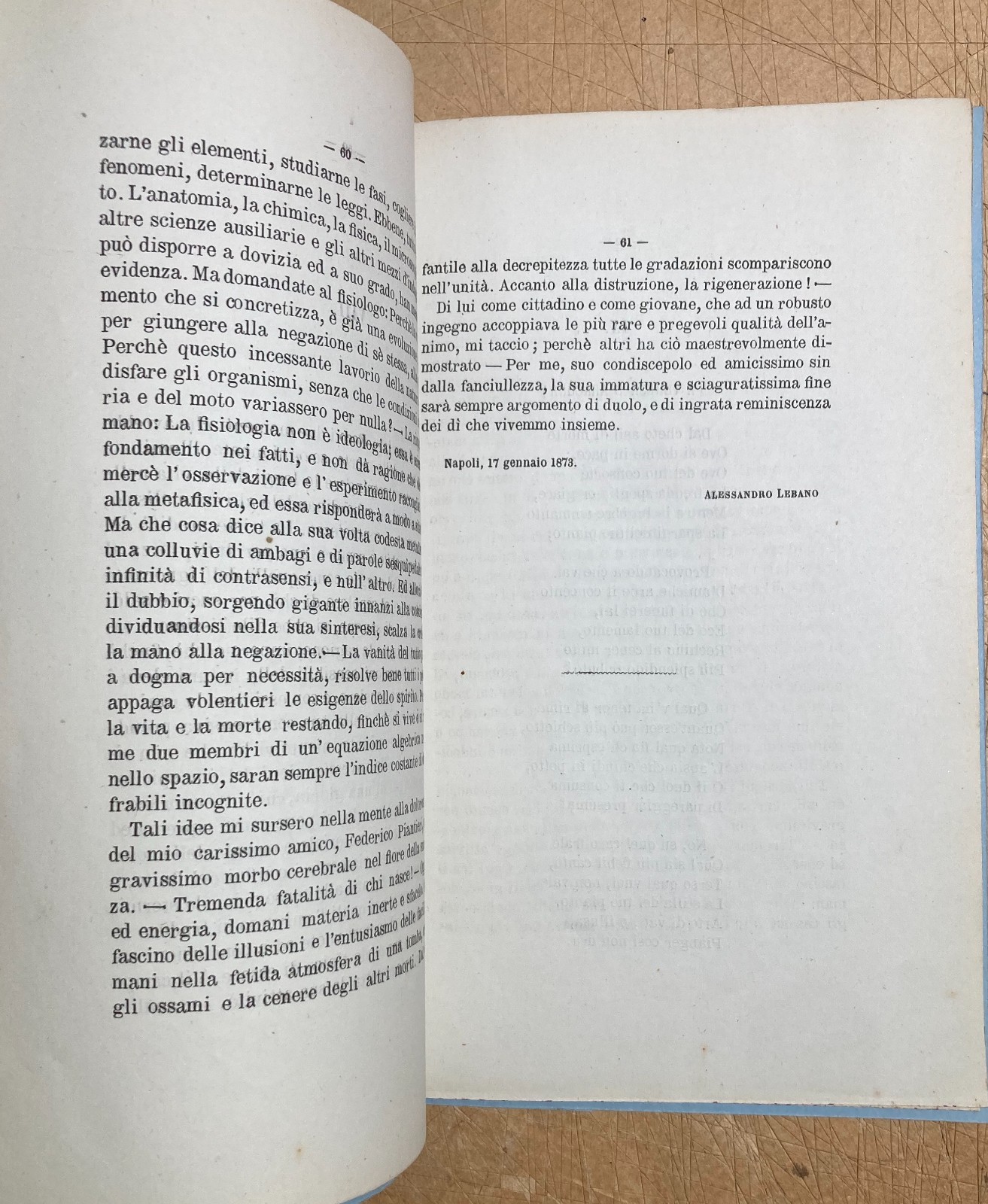 Prose E Versi In Morte Di Federico Piantieri Campania, Cilento, Sicilia