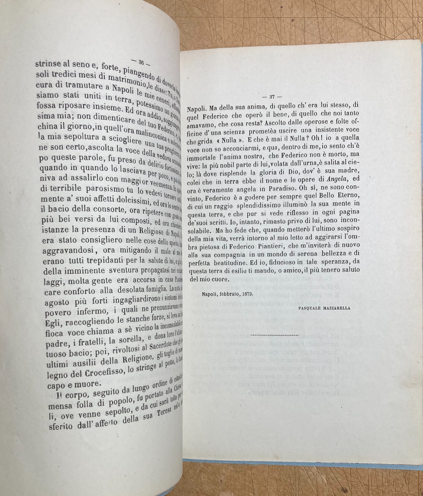 Prose E Versi In Morte Di Federico Piantieri Campania, Cilento, Sicilia