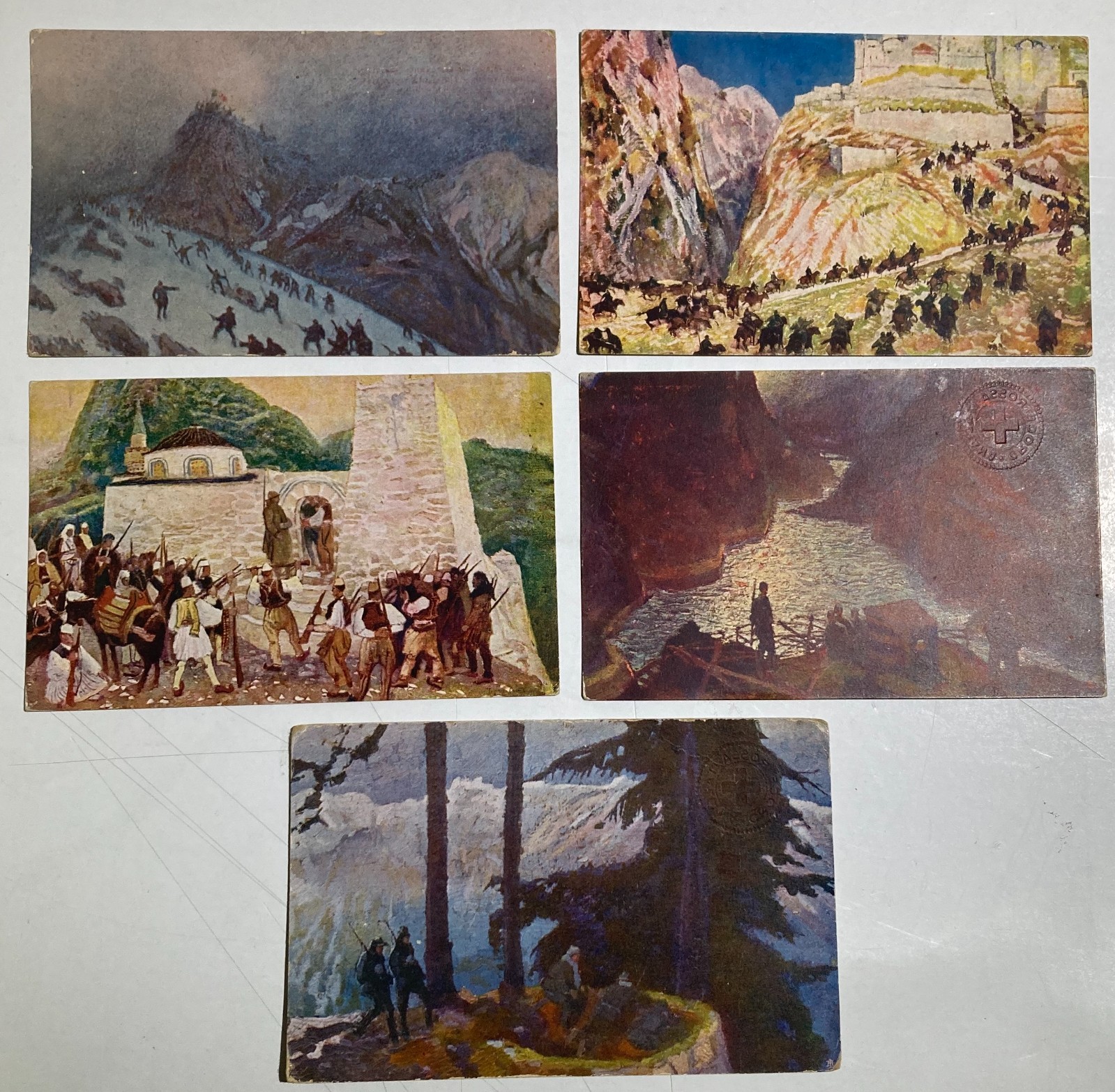 Militaria, Abruzzo: Arte Abruzzese Del '900 Tommaso Cascella Croce Rossa Italiana