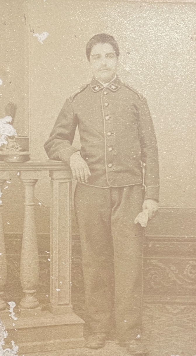 Militaria: Ritratto Di Militare. Antica Fotografia Originale (Studio Mazza, Firenze)