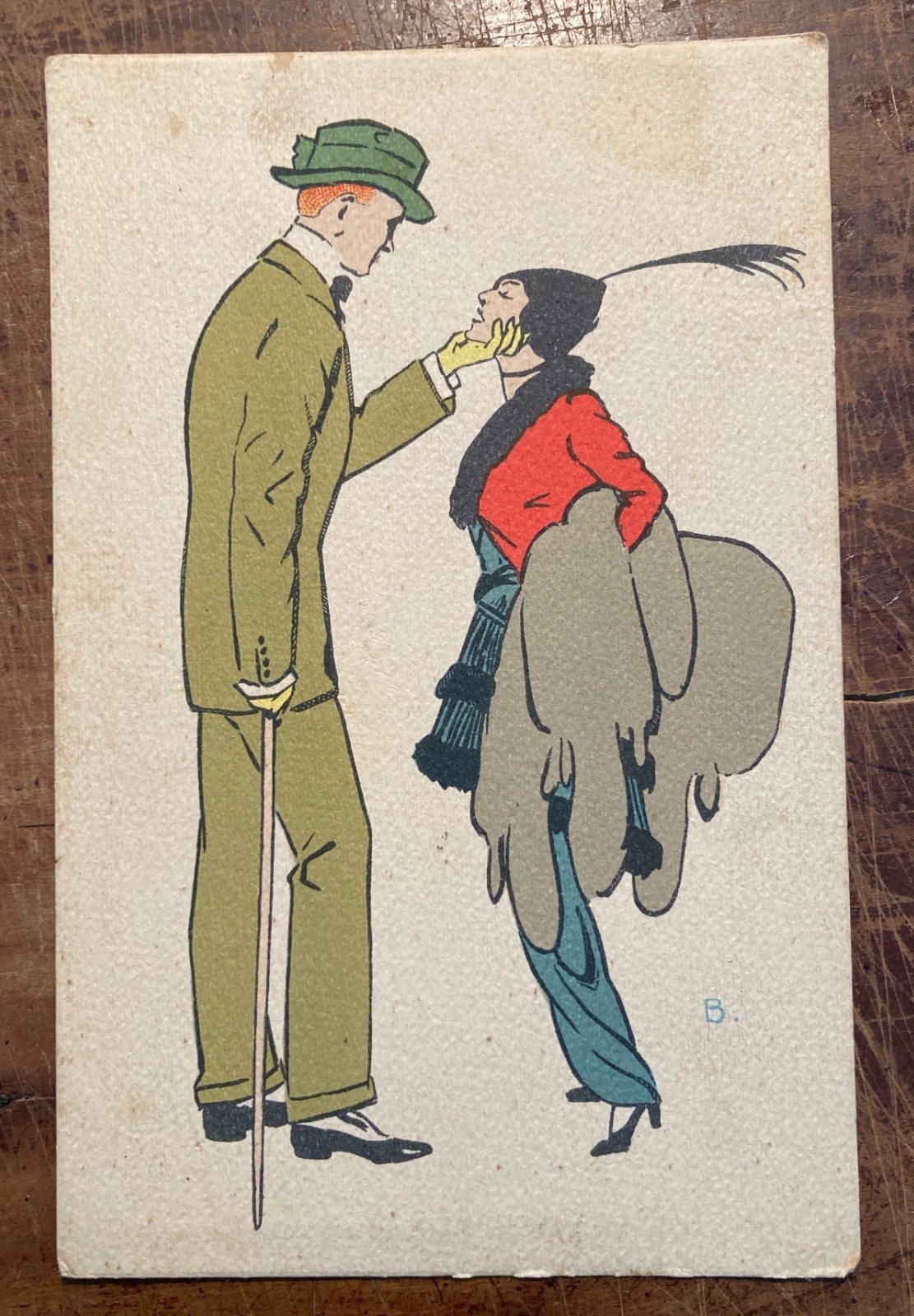 Scena Galante   Illustratori d'Epoca   Arte   Cartolina Da Collezione   Novecento
