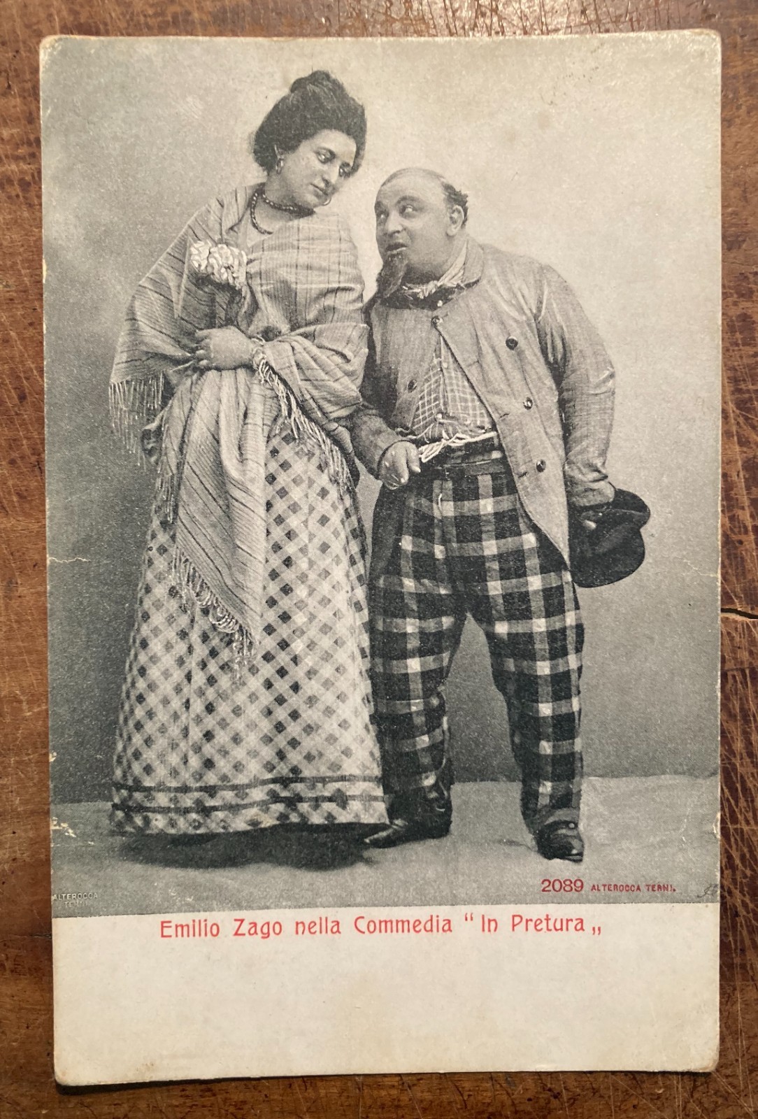 Teatro   Commedia "In Pretura"   Emilio Zago   Scena Teatrale   Cartolina Da Collezione