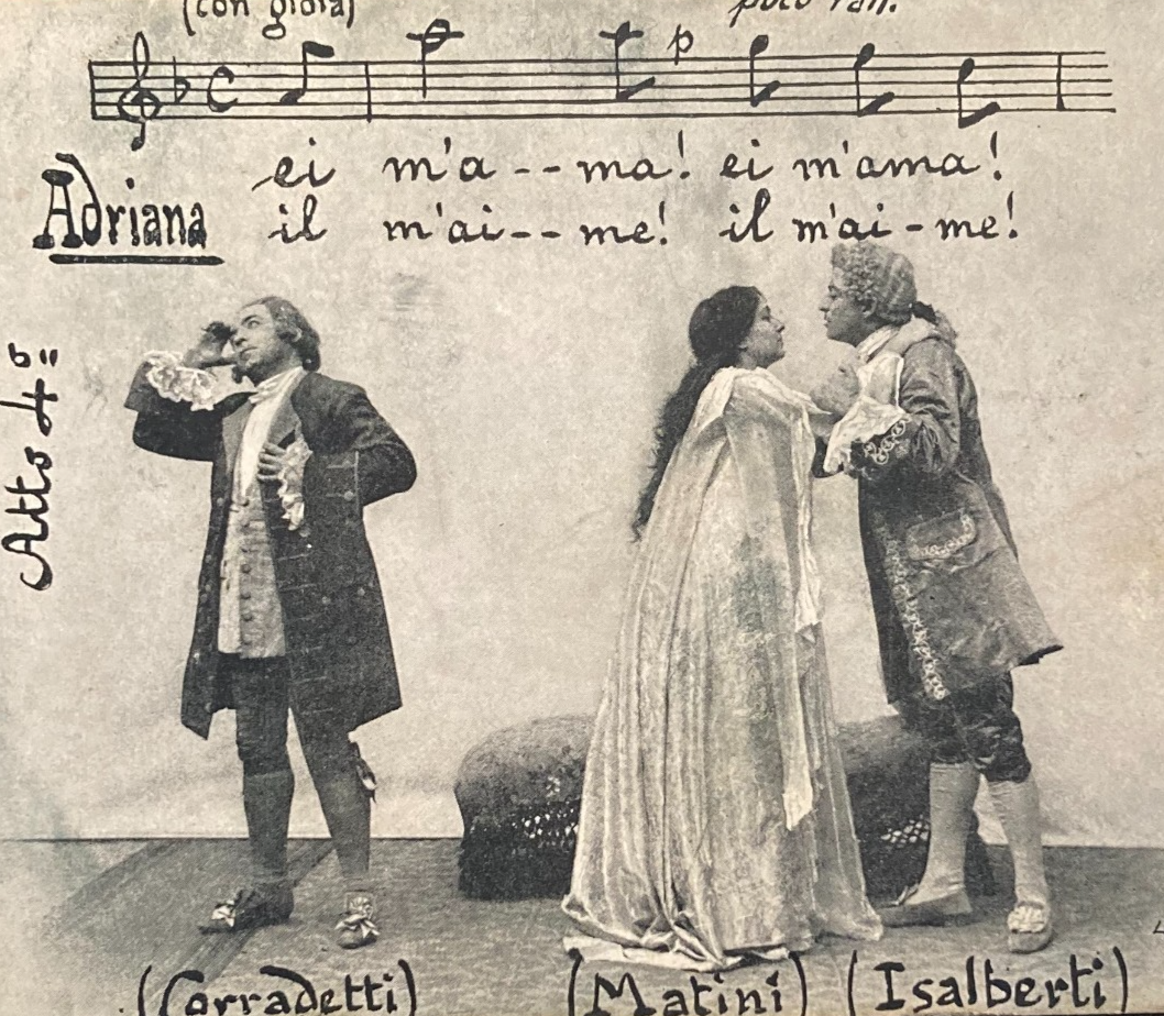 Teatro, Musica, Adriana Lecouvreur, Corradetti, Matini, Isalberti, Atto 4, Cartolina
