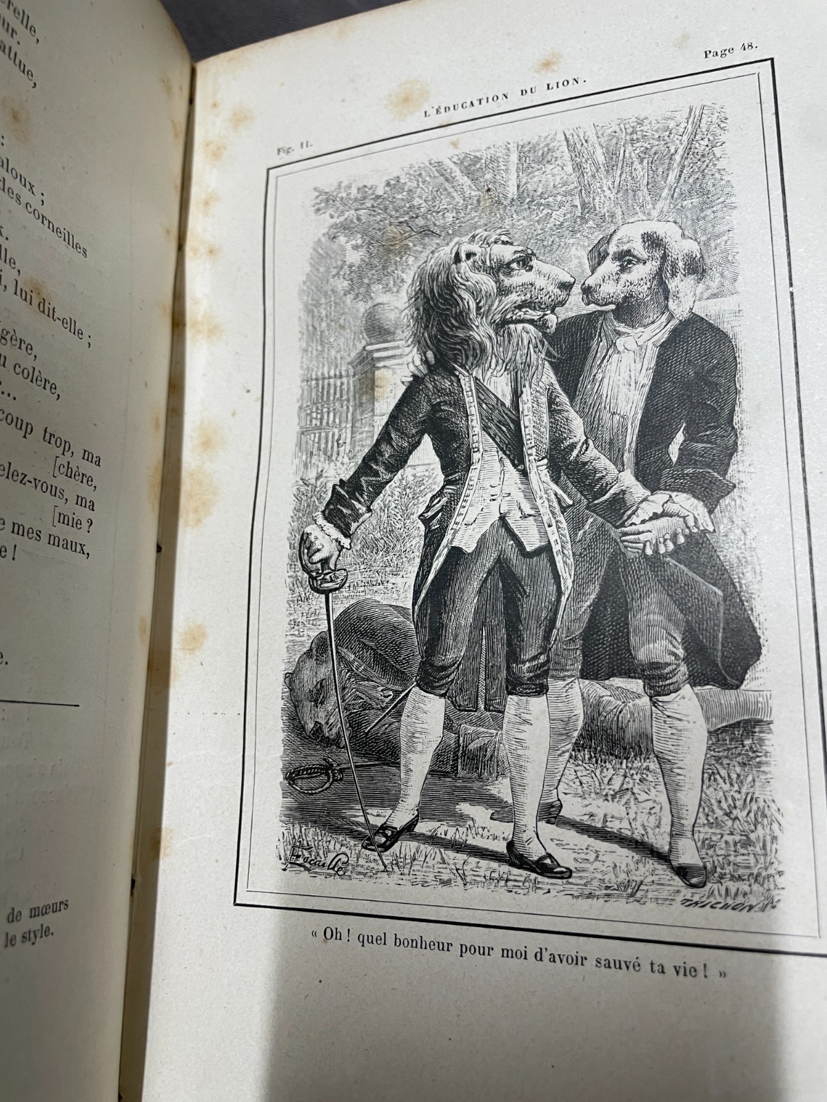 Fables De Florian Suivies d'Un Choix De Fables Antica Edizione Illustrata