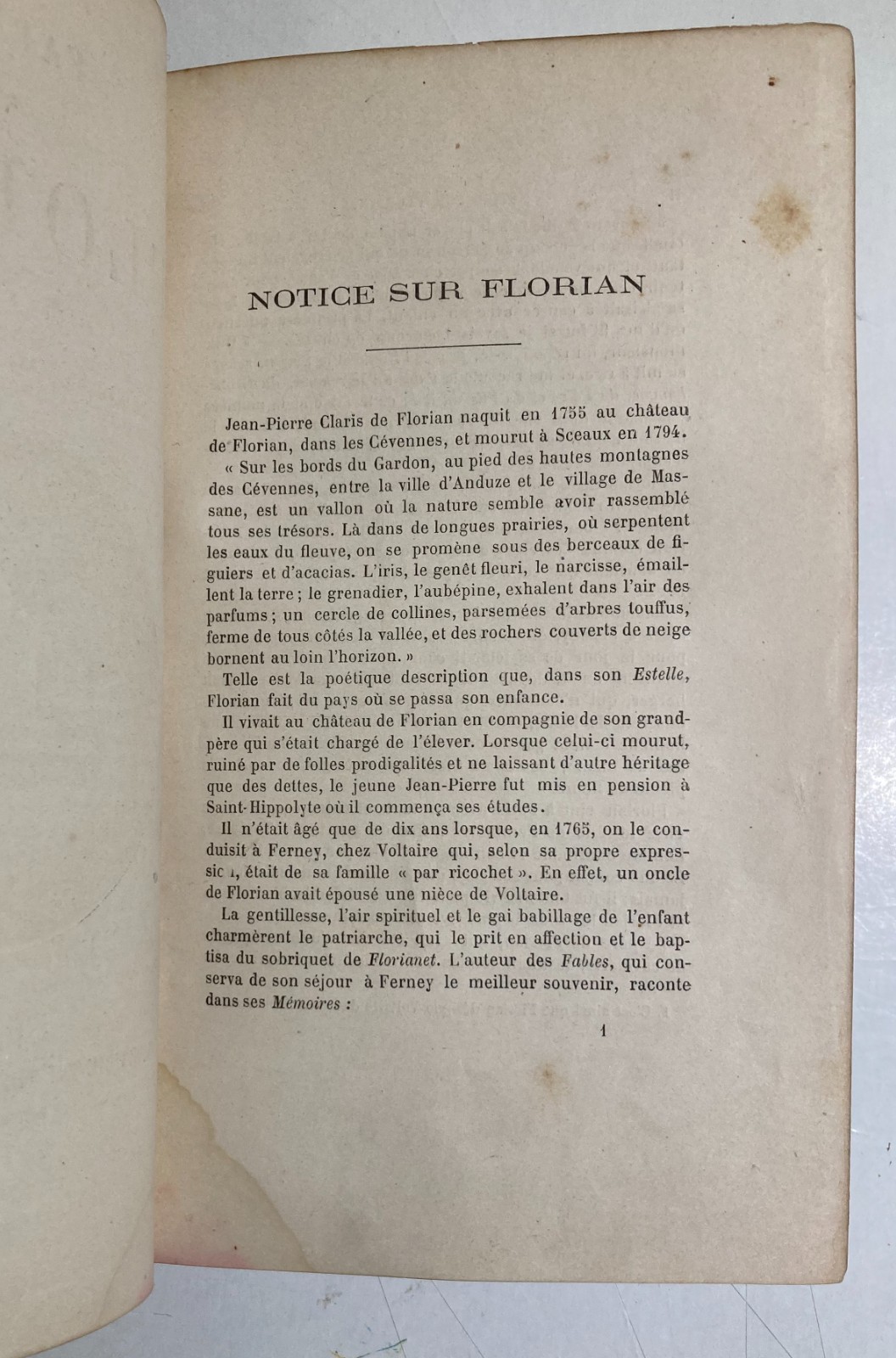Fables De Florian Suivies d'Un Choix De Fables Antica Edizione Illustrata