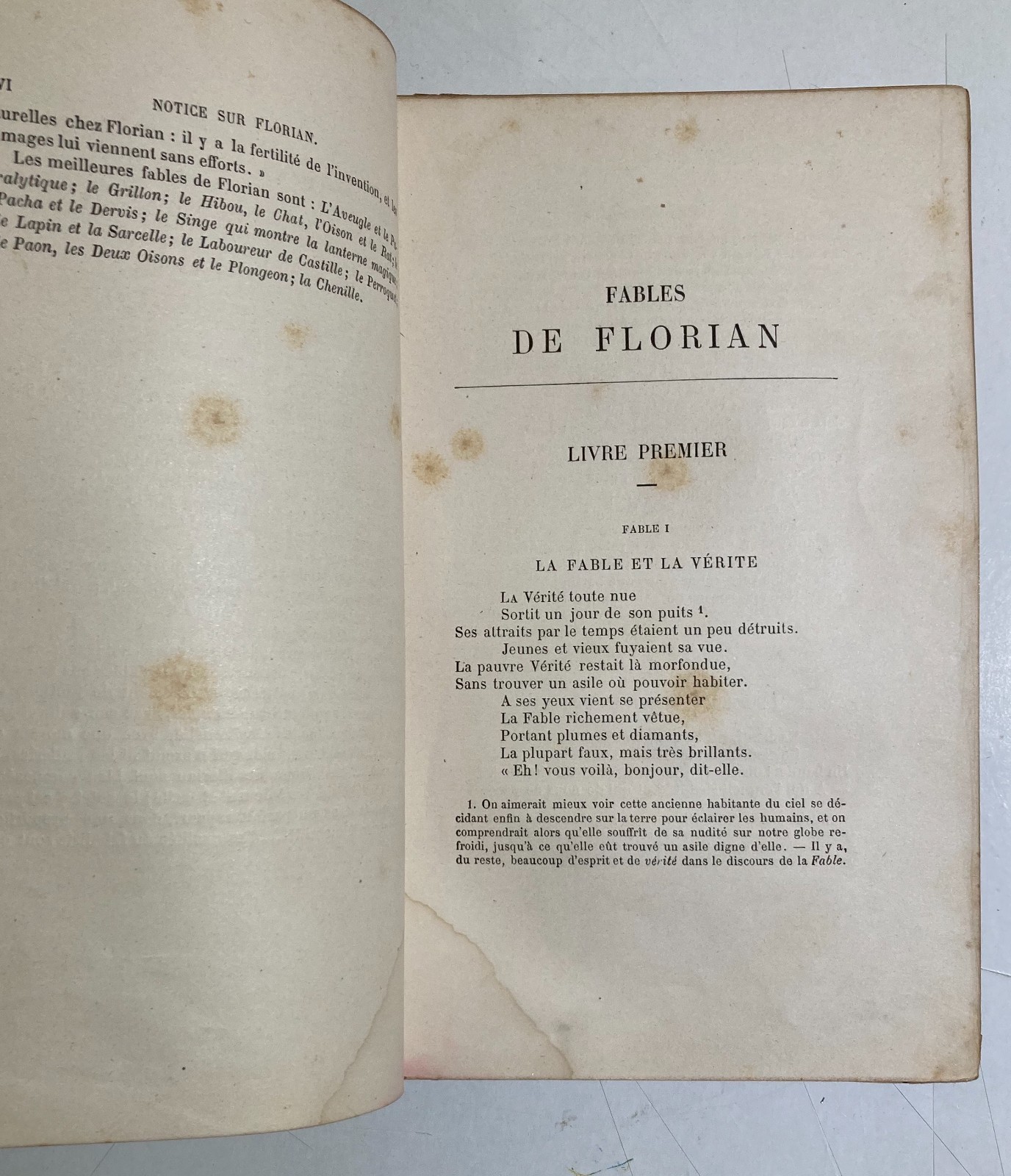 Fables De Florian Suivies d'Un Choix De Fables Antica Edizione Illustrata