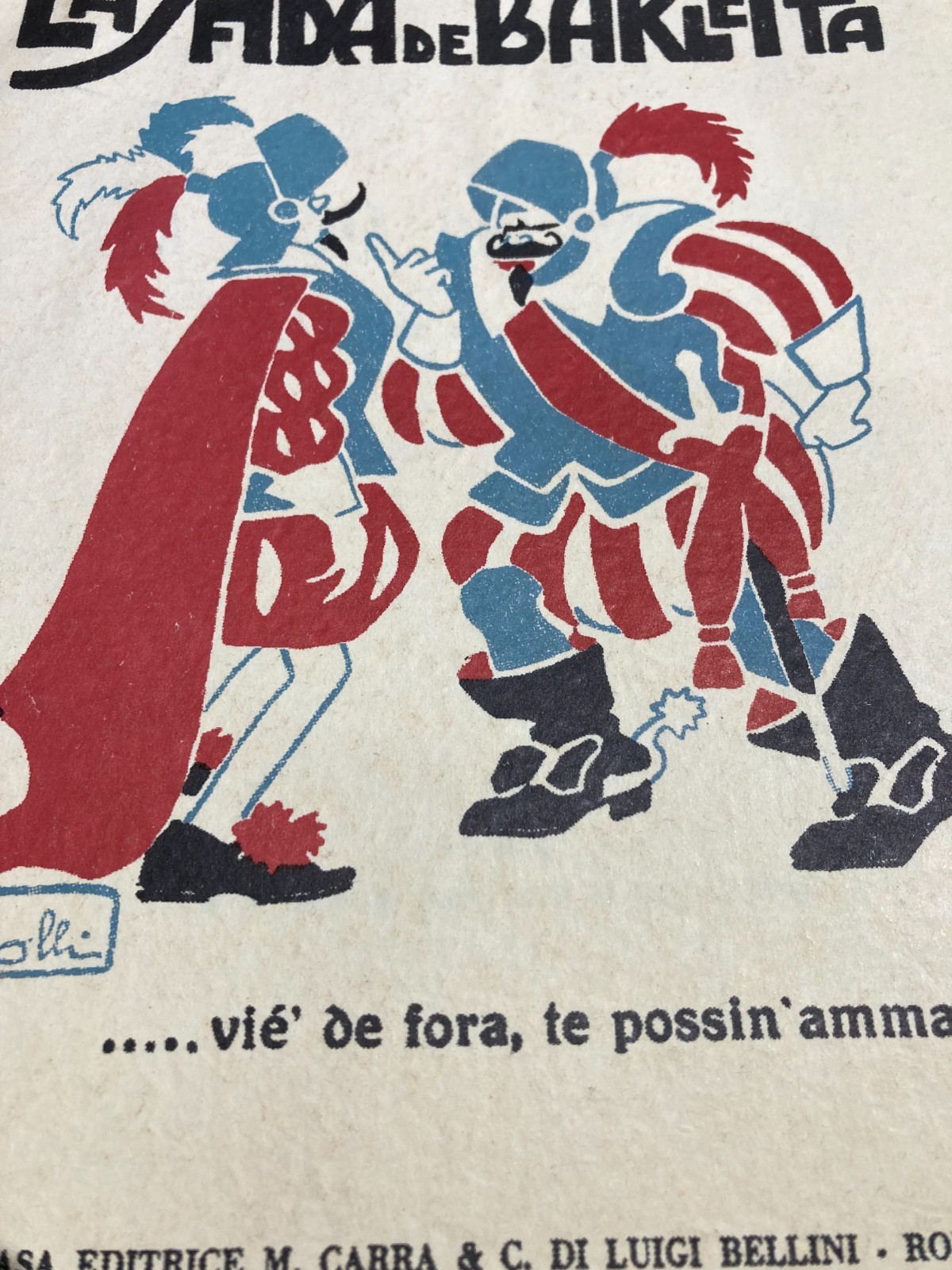 Puglia, Barletta: La Sfida De Barletta. Sonetti Romaneschi Di Giggi Pizzirani, Illustrazione Di Scarpelli