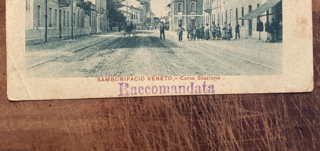Veneto   San Bonifacio   Corso Stazione   Animata Antica Veduta   Cartolina Da Collezione