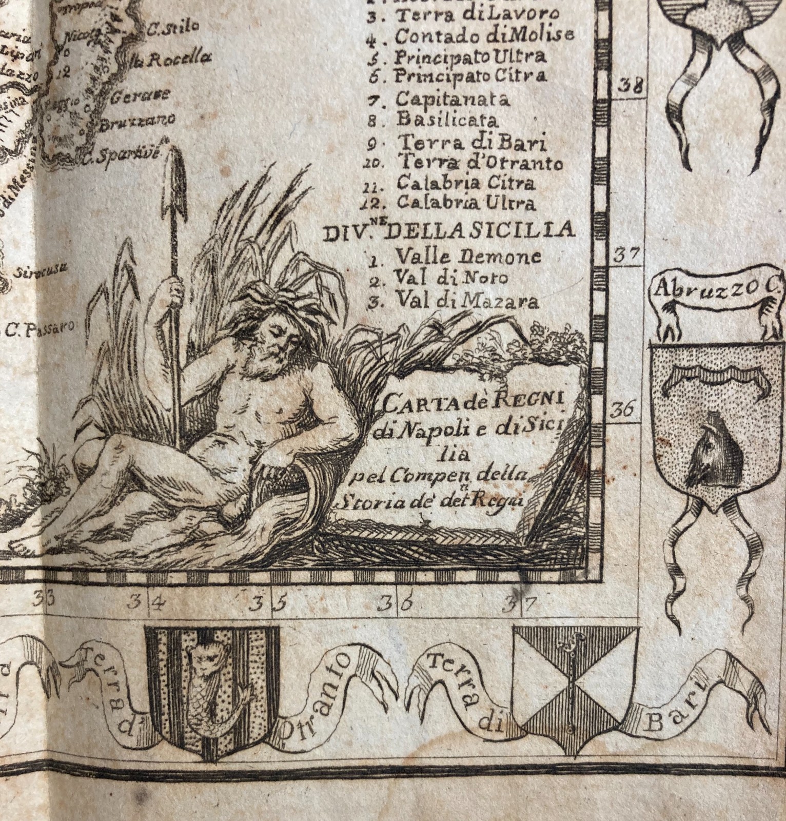 Regno Di Napoli E Sicilia. Antica Cartografia E Araldica. Abruzzo, Calabria, Puglia.