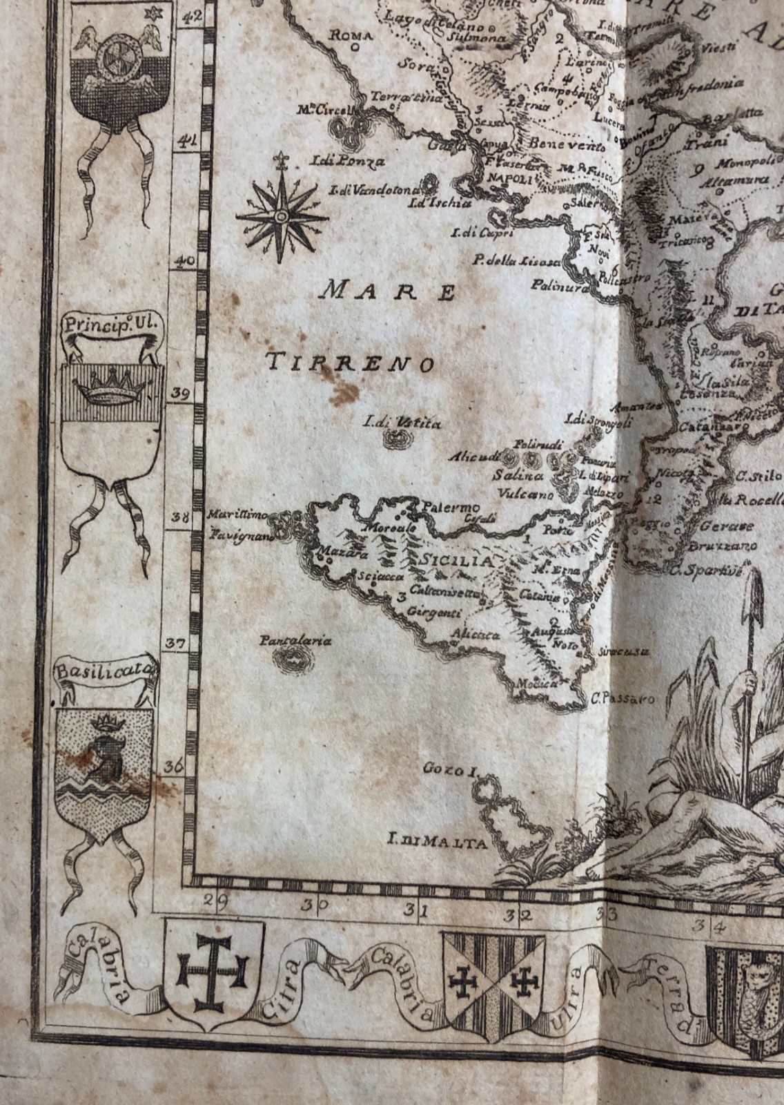 Regno Di Napoli E Sicilia. Antica Cartografia E Araldica. Abruzzo, Calabria, Puglia.