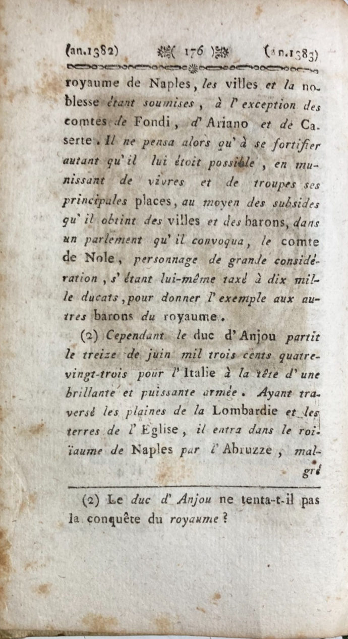 Storia Antica Napoletana: Ritratto Di Re Carlo III Di Borbone, Incisione Del XVIII Secolo